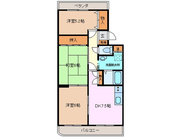 アンソレイエの物件間取画像